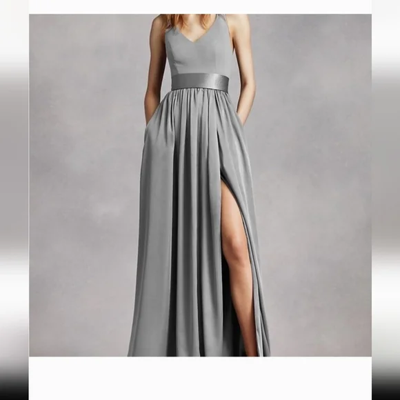 vera wang gray bridesmaid dress Viking Apron Dress 